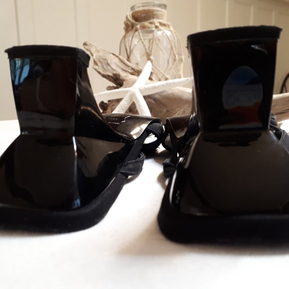 Stewart Weitzman Black Fabric & Leather - Picture 8 of 10